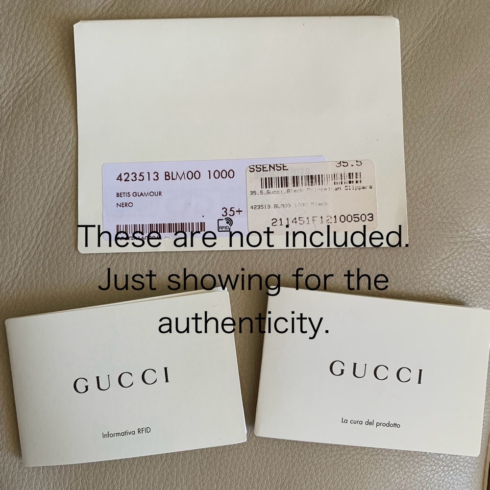 Authentic Gucci Empty Shoe Box Gift Box Black White Made in Italy w Tissue Paper - Picture 4 of 12